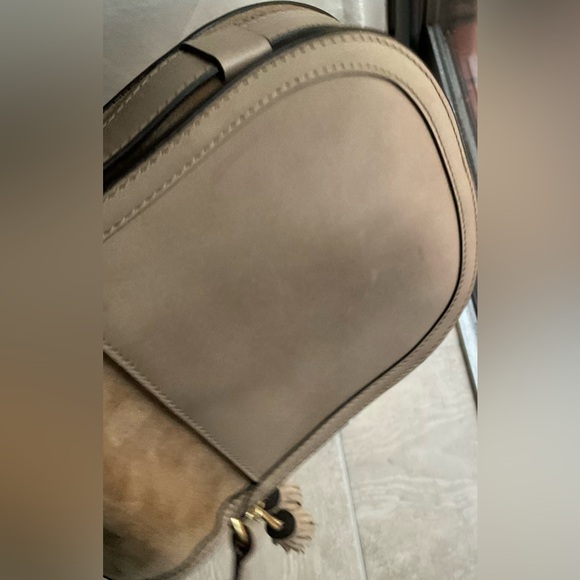 Michael Kors Crossbody Dunn Suede Saddle bag - Picture 11 of 13